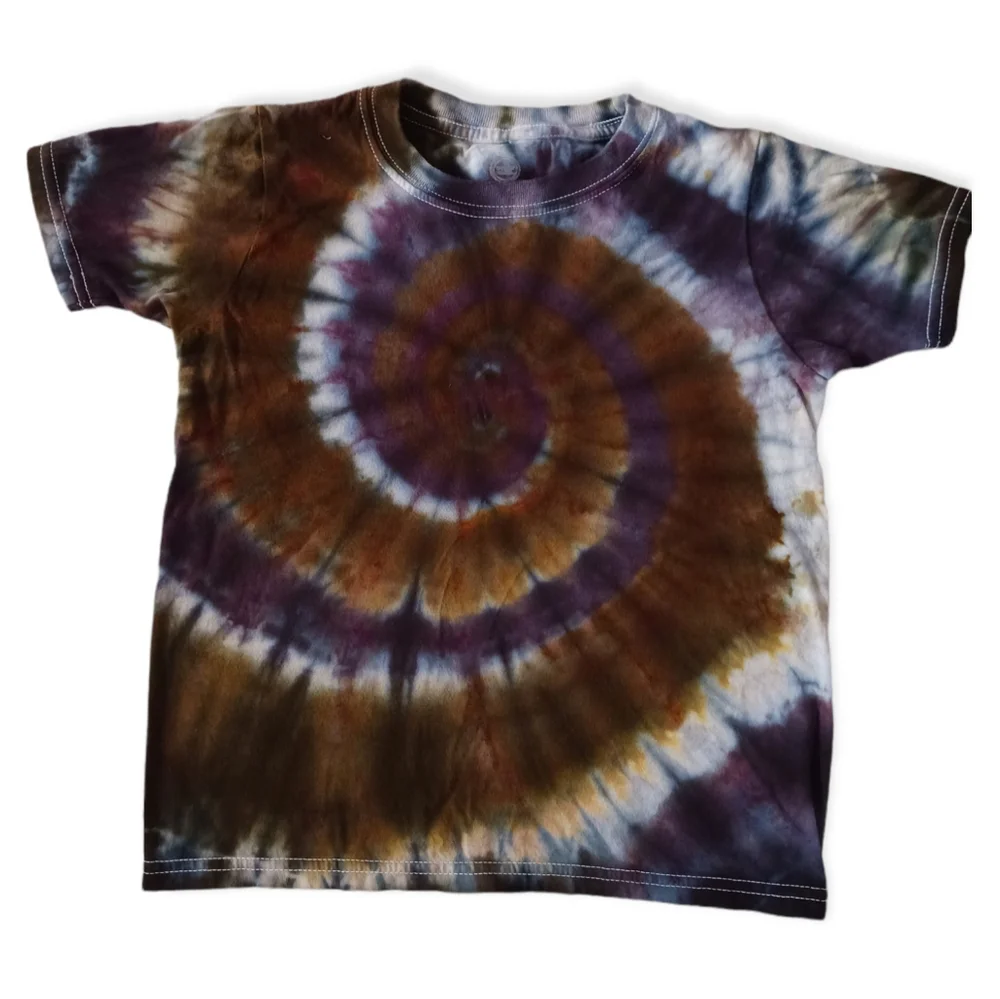 Handmade Size 6 to 7 Kids Tie Dye Tee - Picture 3 of 4